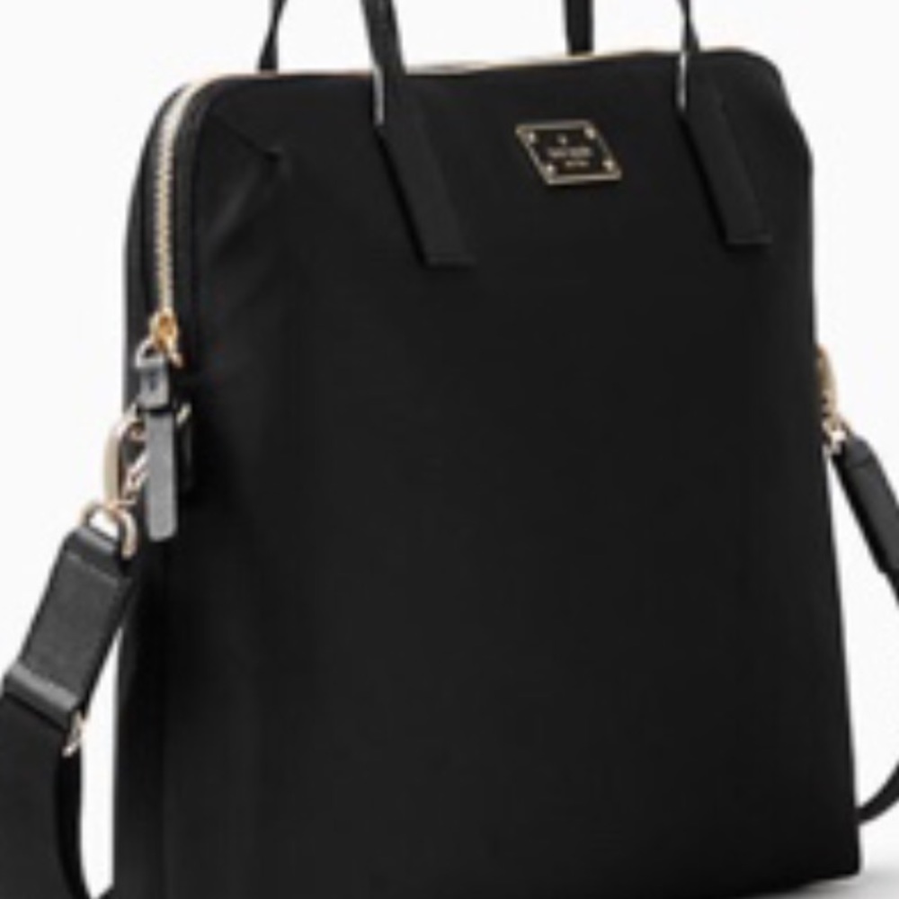 NWT Kate spade black Daveney 15 inch lap top bag